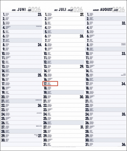 3-MONATSPLANER - BÜROPLANER - OFFICE PLANER